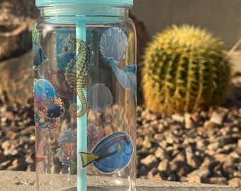 Nautical Shells Acrylic Tumbler 16 Oz | Ocean Sea Print Reusable Cup With  Lid & Straw | Double Wall Summer Drinkware | Beach Gift - Etsy