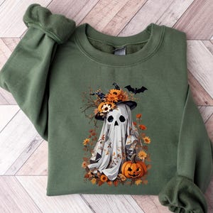 Halloween Ghost Shirt, Cute Ghost Shirt, Women Halloween Shirt, Cute Fall Shirt, Spooky Season Shirt, Gift For Halloween, Spooky Season,t155
