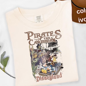 Comfort Colors® Pirates of The Caribbean Disneyland Shirt, Mickey Pirates Shirt, Disney Tee, Mickey Caribbean Shirt, Disneyland Pirates d010