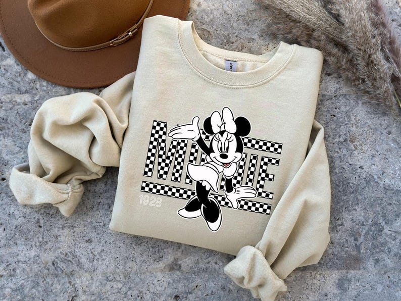 Camiseta de Mickey y Minnie, camiseta de pareja de Disney, camiseta de regalo de Disney, camiseta a juego de Disney, camiseta vintage a cuadros de Mickey y Minnie Mouse 625 imagen 2