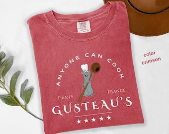 Comfort Colors® Anyone Cook Gusteau's Disney Family Trip Shirt 2025, Anyone Can Cook Remy , Remi Shirt, Ratatouille Shirt, Disney Family 442