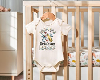 Daddy's Drinking Buddy Onesies® Bodysuit, Toddler Shirts, Baby Shower Gift, Baby Onesie, Baby Boy Onesie, Baby Bodysuit  K8