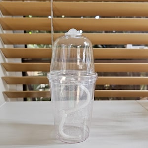 6 Sets of clear plastic self watering planter pot with humidity dome 3&quot;