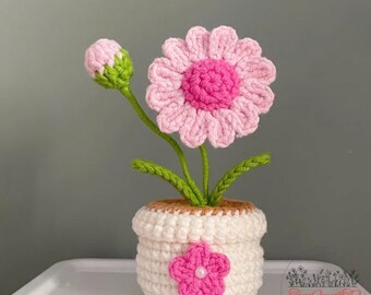 AMIGURUMI: Crochet Flower Pot Pattern PDF | Cute Amigurumi Potted Flower | Beginner Friendly | Home Decor | Gift Idea | Instant Download