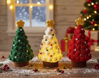 Mini Christmas Tree Crochet Pattern, PDF Tutorial, Festive Home Decor, Handmade Gift Idea, Amigurumi Ornament Pattern