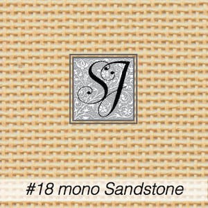 SANDSTONE Zweigart #18 deluxe mono canvas for needlepoint– 18"x20" Fat Quarter or 18"x40" Half Yard blank for you to stitch or paint!