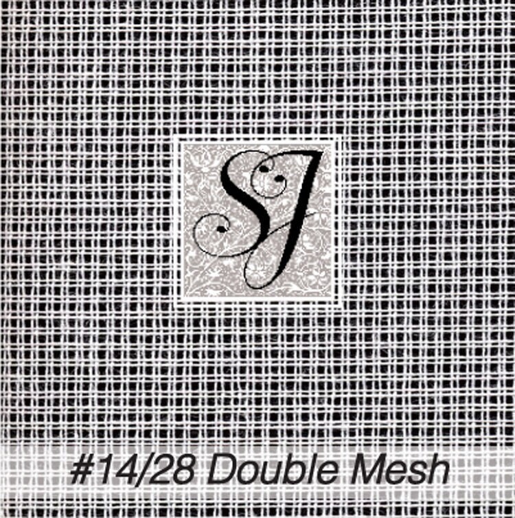 aidalux needlepoint blank canvas twist interlock orange-line 10/12/13/14/18- mesh size 36 x 40 inches (18 mesh)