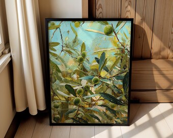 Olive Branches – Mediterranean Botanical Fine Art Poster