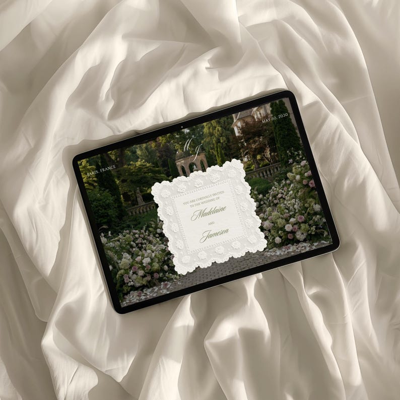 Modèle de site Web de mariage de jardin lilas et vert sauge | Modifiable dans Canva avec RSVP intégré image 13