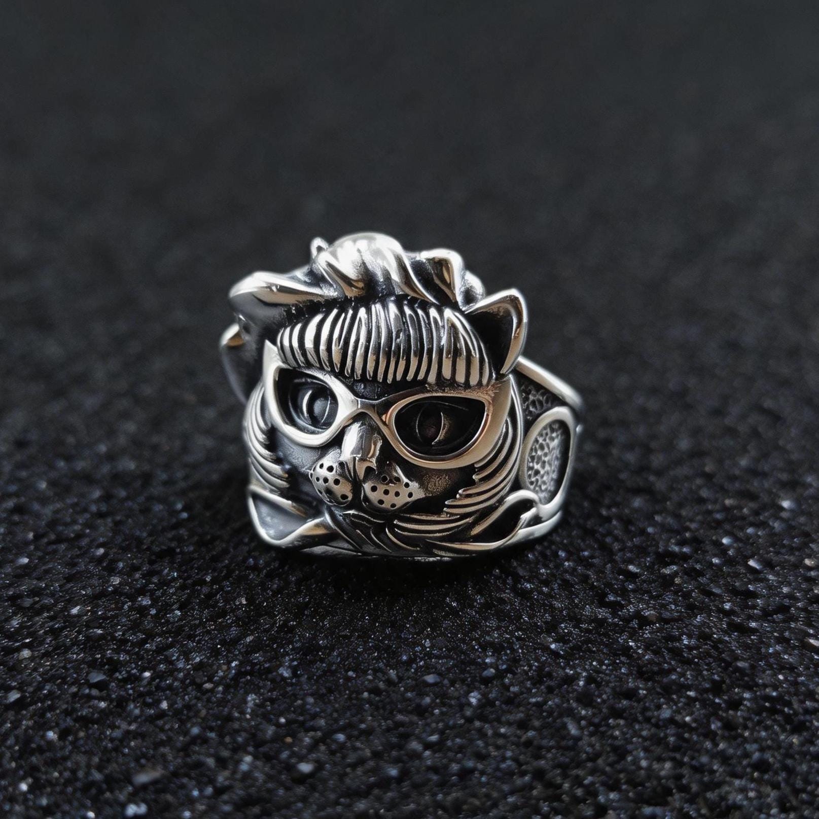 925 Sterling Silver Owl Ring, Adjustable Open Ring, Wisdom Jewelry, Animal Statement Ring, Nature Ri