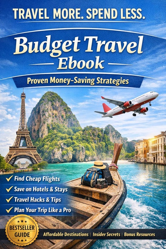 Budget Travel Ebook | Travel Hacks & Tips Guide