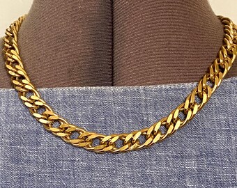 Vintage 80/90s Heavy Gold Chain Necklace
