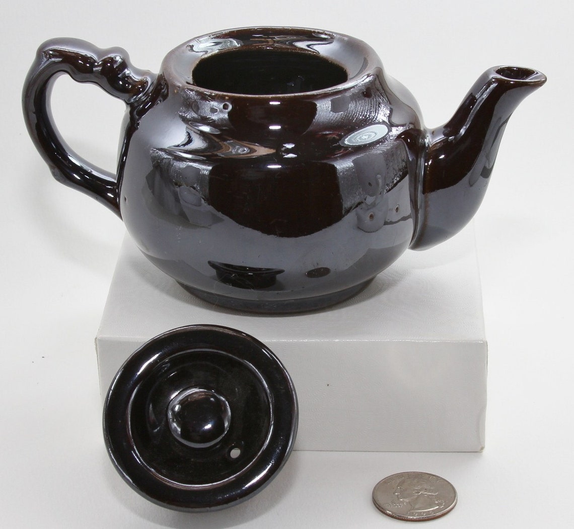 Vintage Brown Teapot made in Occupied Japan right after WWII Etsy