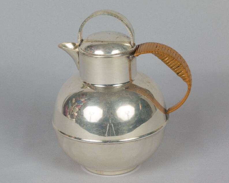 Vintage pitcher silver plate Tea pot Bernard Rice's Sons Etsy