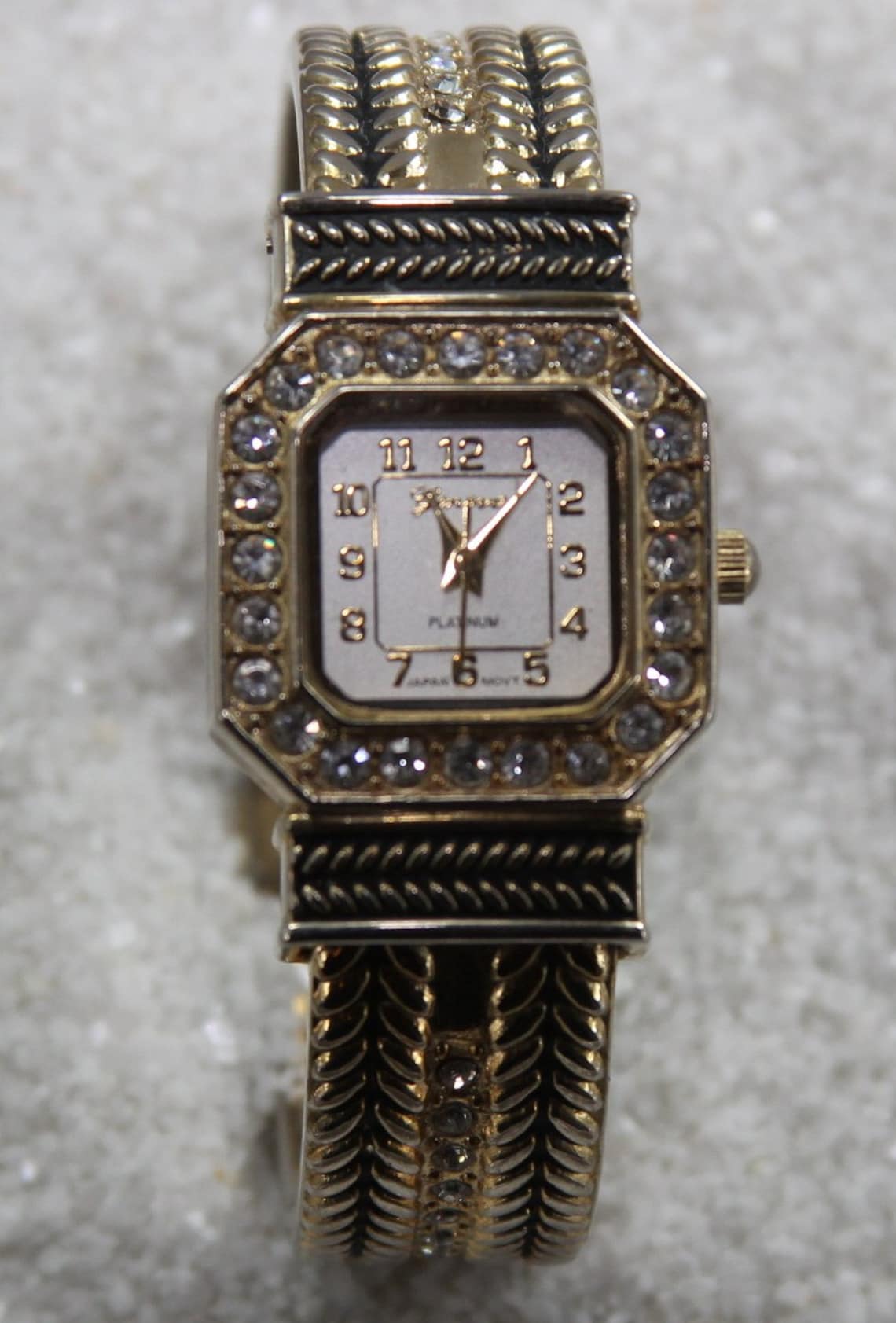 Vintage Geneva Wrist Watch TM Platinum 7136 Japanese Movement Etsy