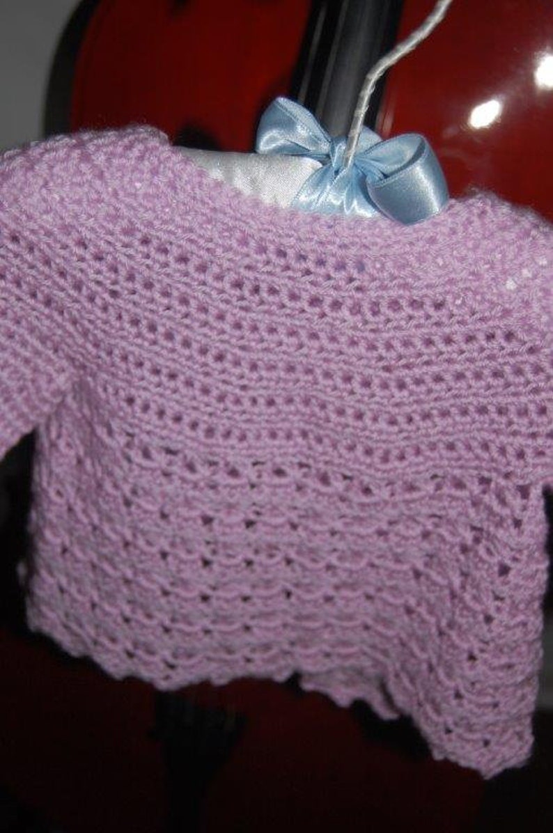 Hand-Crocheted Miss Madeline Baby Sweater