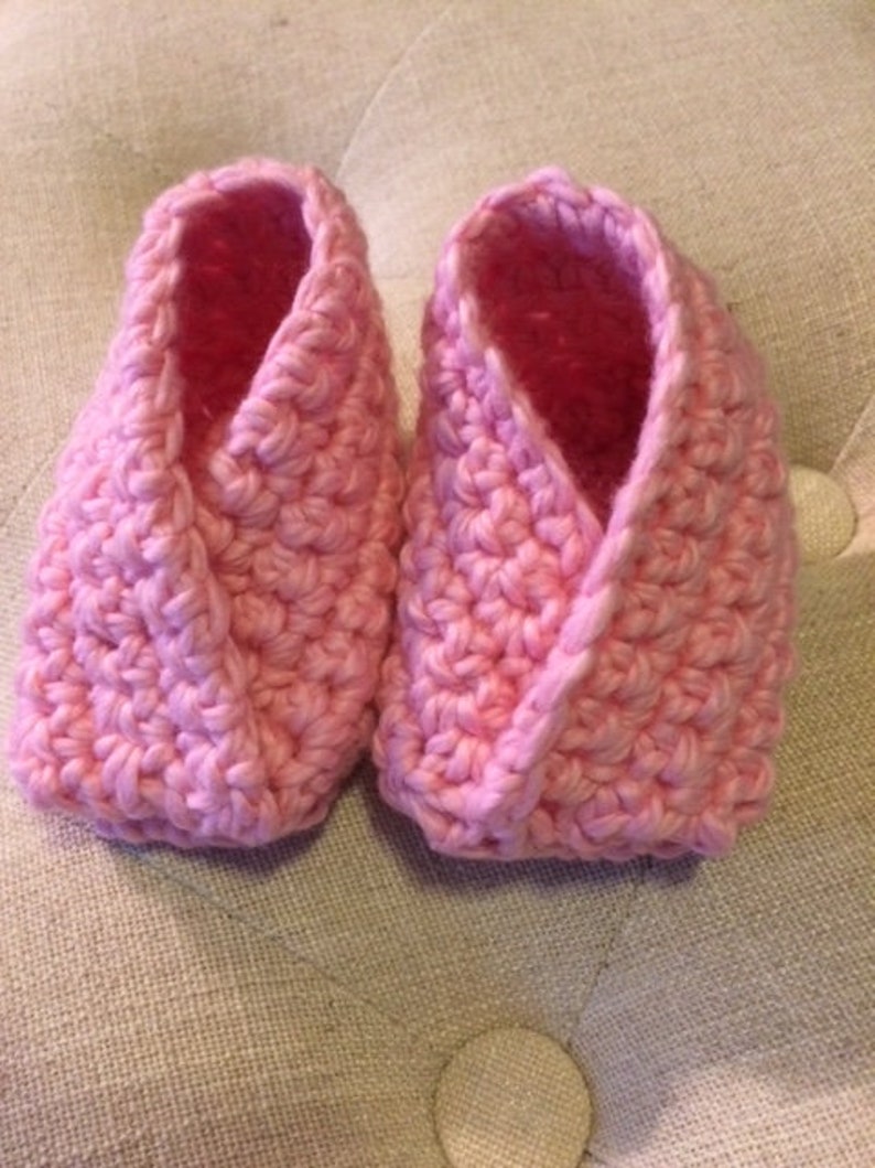 HandCrocheted Kimono Baby Booties Etsy