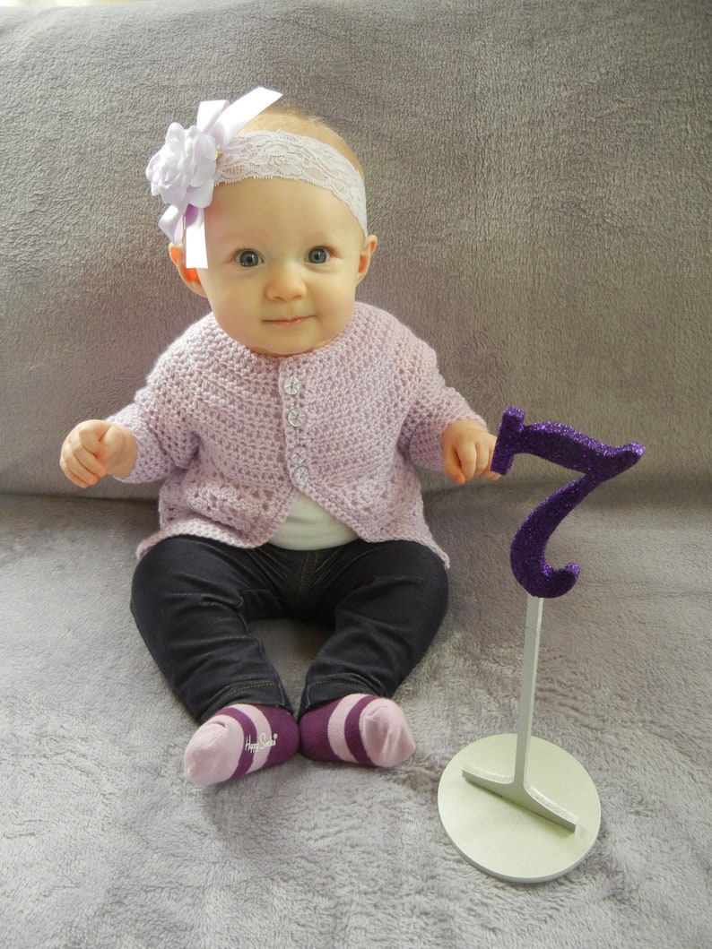 Hand-Crocheted Miss Madeline Baby Sweater