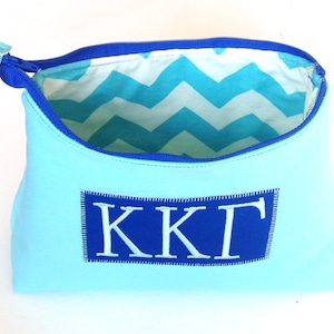 Kappa Kappa Gamma Sorority Cosmetic Bag