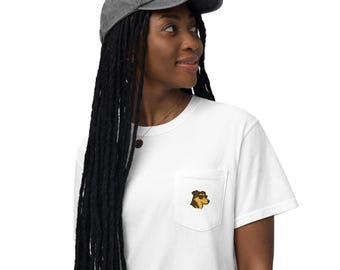 Camiseta unisex con bolsillo para amantes de los perros