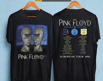 Vtg PINK FLOYD 1994 European Tour Shortened and Faded Black T