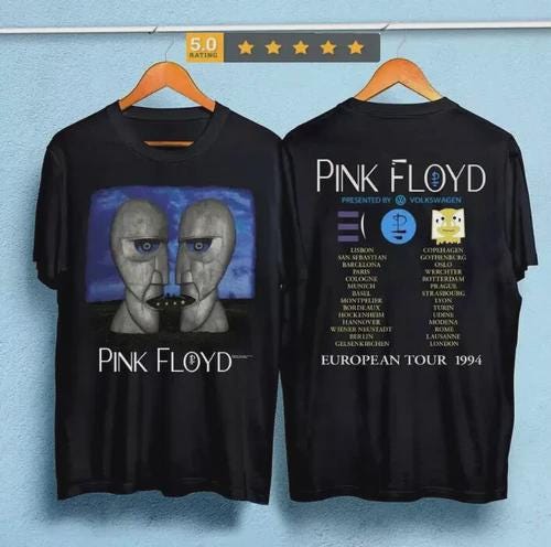 希少◎1994 PINK FLOYD European Tour Tシャツ ビンテージ90's○PINK FLOYD EUROPEAN TOUR 1994 Tシャツ白○240827k7