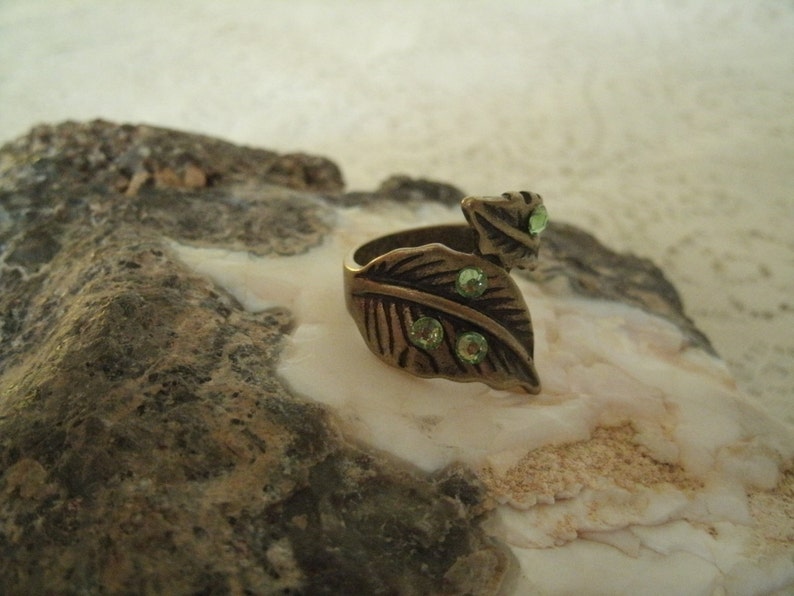 Natures Leaf Ring boho jewelry gypsy jewelry hippie jewelry bohemian jewelry hipster moroccan tribal new age metaphysical boho chic ring