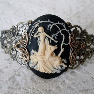 Goddess Diana Cuff Bracelet wiccan jewelry pagan jewelry wicca jewelry goddess jewelry witch witchcraft magic metaphysical pagan bracelet image 2