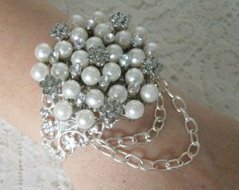 Victorian Cuff Bracelet art nouveau jewelry victorian jewelry wedding jewelry renaissance bracelet edwardian art deco wedding bracelet