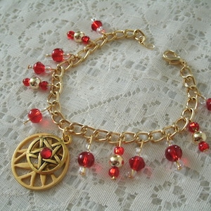 Pentacle Bracelet wiccan jewelry pagan jewelry wicca jewelry goddess witch witchcraft magic metaphysical pentagram handfasting