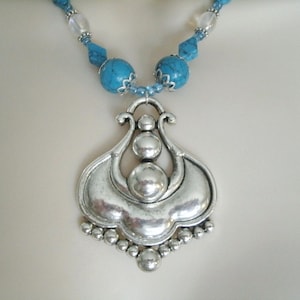 Turquoise Necklace, southwestern jewelry turquoise jewelry southwest jewelry country western  cowgirl boho necklace bohemian necklace