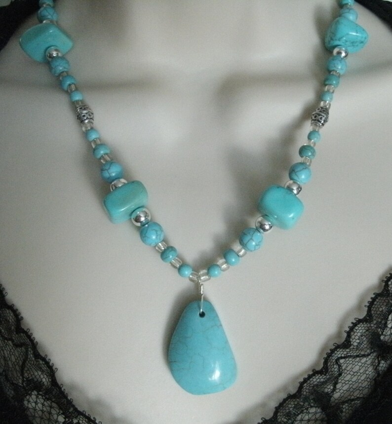 Turquoise Necklace Southwestern Jewelry Southwest Jewelry - Etsy