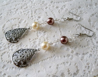 Victorian Earrings victorian jewelry art deco jewelry art nouveau jewelry edwardian renaissance earrings art deco earrings wedding earrings