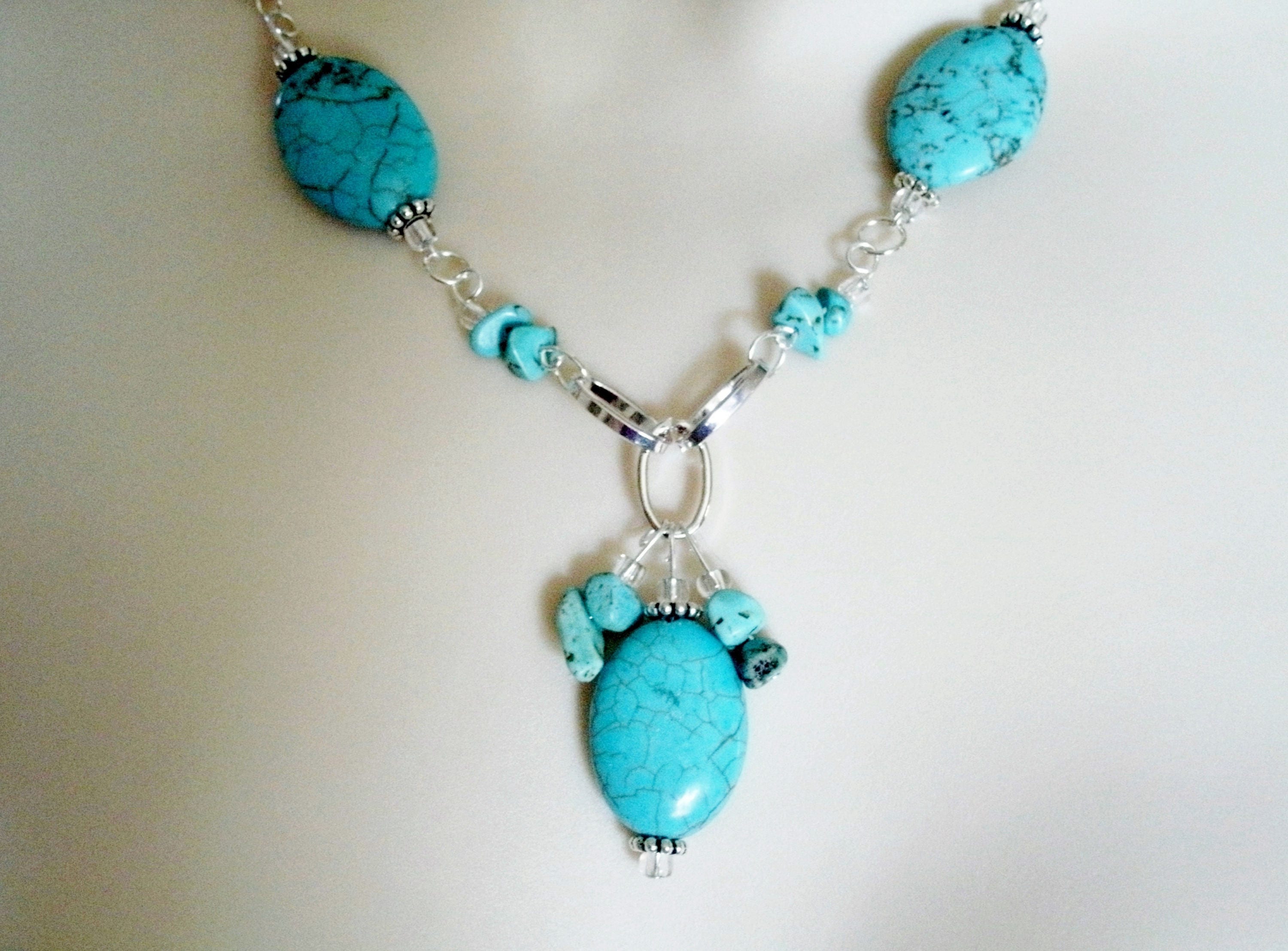 Turquoise Necklace Boho Jewelry Bohemian Jewelry Turquoise - Etsy UK