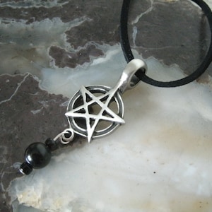 Pentacle Necklace wiccan jewelry pagan jewelry witch jewelry pentagram witchcraft wicca magic gothic necklace pagan necklace wiccan necklace