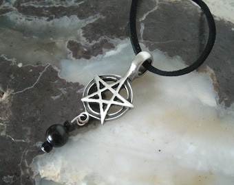 Pentacle Necklace wiccan jewelry pagan jewelry witch jewelry pentagram witchcraft wicca magic gothic necklace pagan necklace wiccan necklace