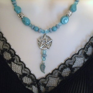 Pentacle Necklace wiccan jewelry pagan jewelry wicca jewelry witch witchcraft metaphysical magic pentagram wiccan necklace