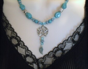 Pentacle Necklace wiccan jewelry pagan jewelry wicca jewelry witch witchcraft metaphysical magic pentagram wiccan necklace