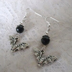 Bat Earrings gothic jewelry goth jewelry vampire jewelry fantasy witchcraft halloween witch occult cosplay gothic earrings