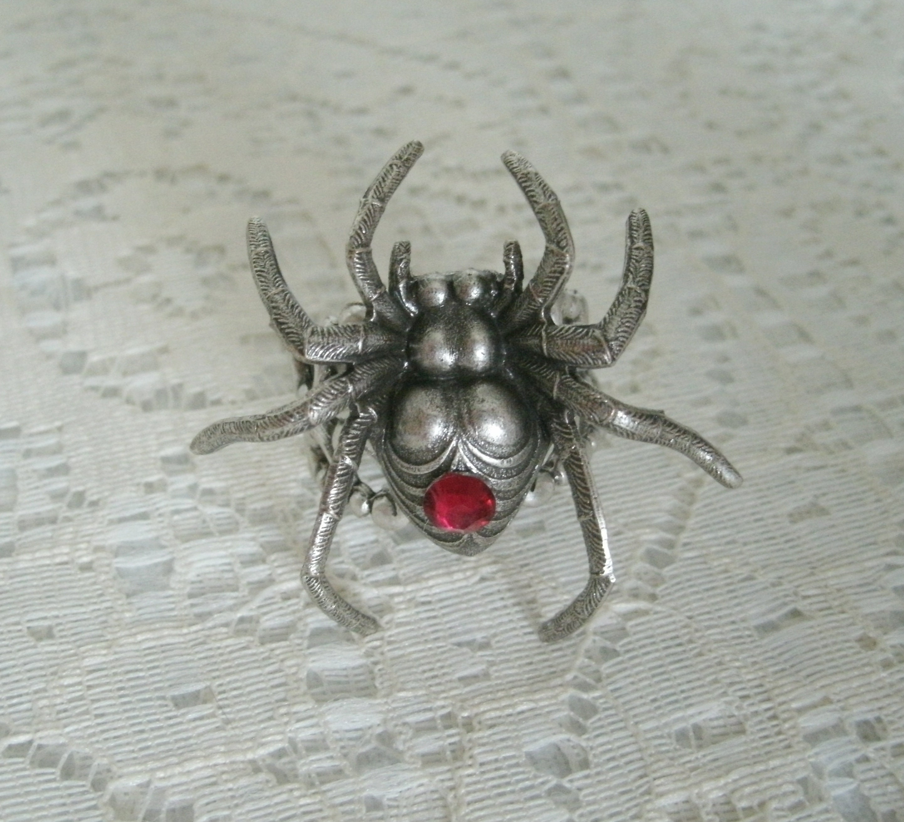 Animal Ring Unique Spider jewelry Gothic Ring Adjustable Ring Wiccan Jewelry Gothic Jewellery Black Widow Silver Bronze Spider Ring
