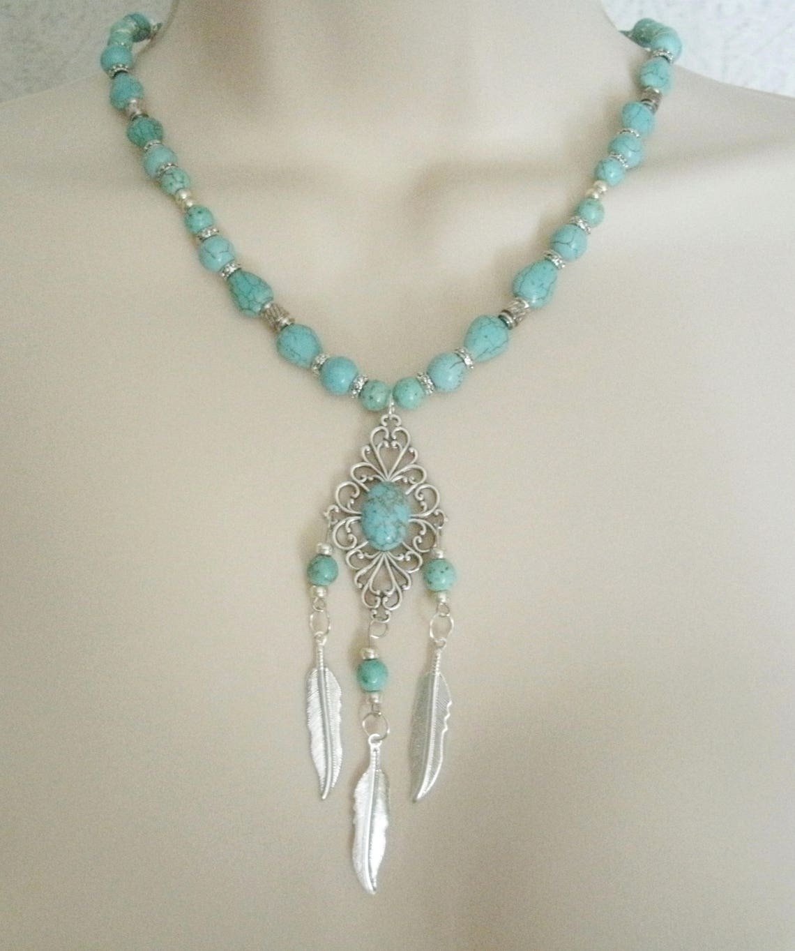 Turquoise Necklace Southwestern Jewelry Southwest Jewelry Etsy