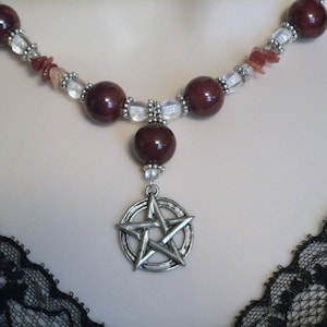 Element Of Earth Pentacle Necklace wiccan jewelry pagan jewelry wicca jewelry witch witchcraft pentagram magic wicca necklace