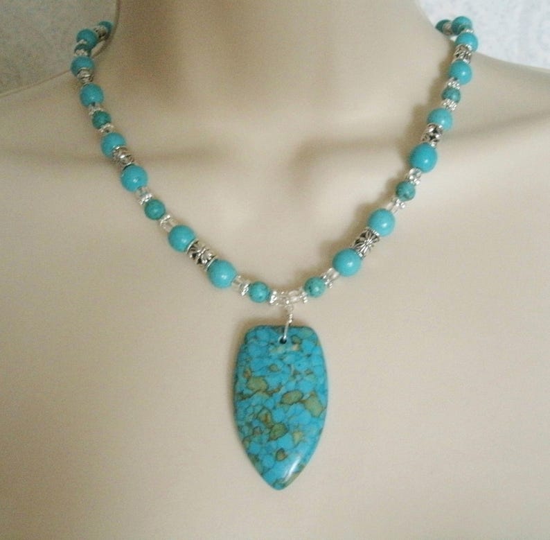 Turquoise Necklace Southwestern Jewelry Southwest Jewelry - Etsy