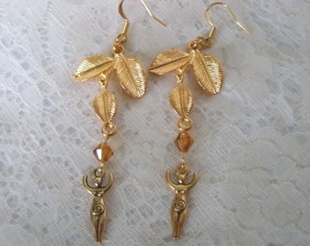 Goddess Earrings wiccan jewelry pagan jewelry wicca jewelry goddess jewelry witch witchcraft metaphysical magic handfasting
