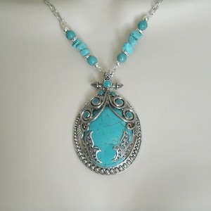 Turquoise Necklace southwest jewelry southwestern jewelry turquoise jewelry country western necklace boho bohemian necklace cowgirl wedding