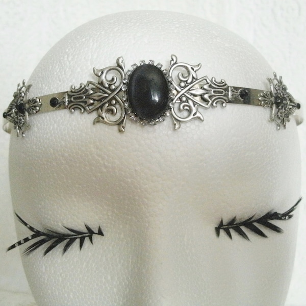 Gothic Circlet, gothic jewelry medieval jewelry renaissance jewelry edwardian victorian art deco circlet art nouveau headpiece goth circlet