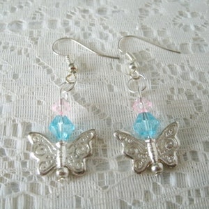 Butterfly Earrings victorian jewelry butterfly jewelry nature jewelry victorian earrings boho earrings bohemian earrings dainty wedding
