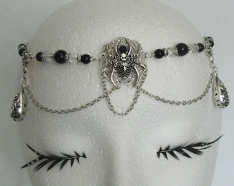 Spider Circlet gothic jewelry pagan jewelry wiccan jewelry halloween gothic circlet witch witchcraft headpiece goth pagan circlet gift