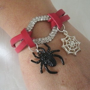 Spider Bracelet gothic jewelry goth jewelry spider jewelry spiderweb bracelet halloween bracelet gothic bracelet goth bracelet gift for her