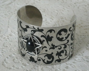 Magical Vine Pentacle Cuff Bracelet wiccan jewelry pagan jewelry wicca jewelry goddess witch witchcraft pentagram gothic wiccan bracelet